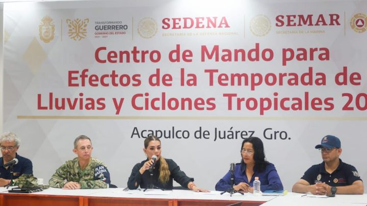 Llama la gobernadora Evelyn Salgado a extremar precauciones ante la persistencia de lluvias de moderadas a muy fuertes en el estado por “John”