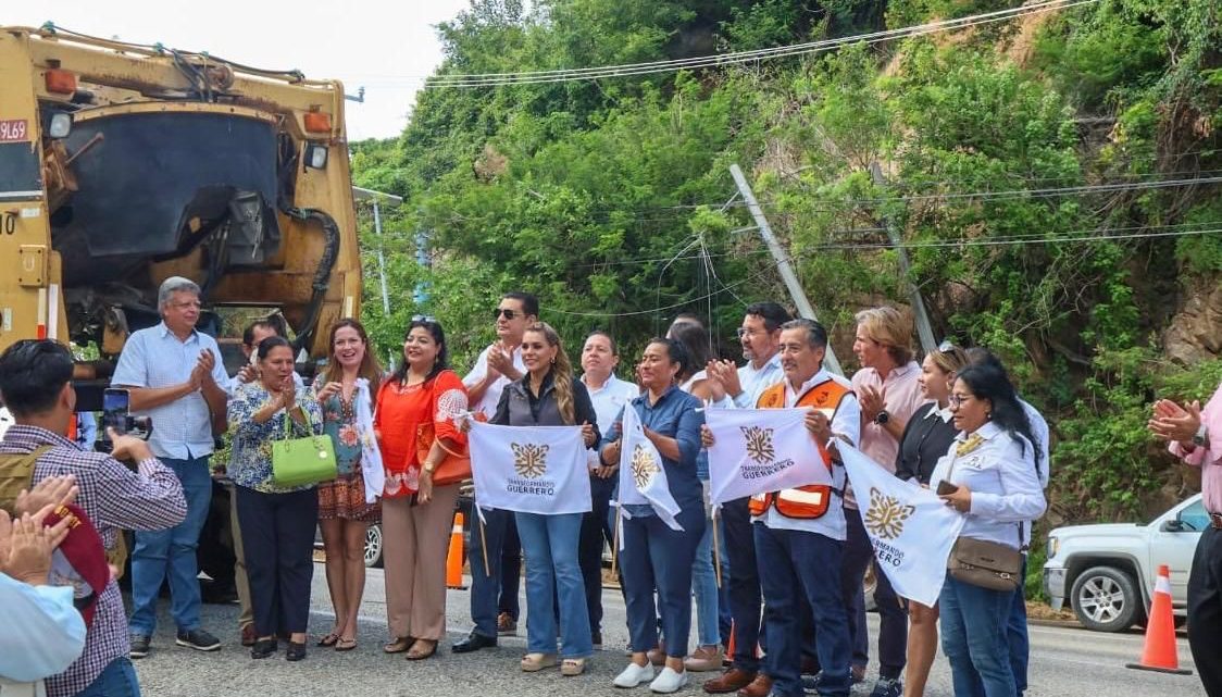 La gobernadora Evelyn Salgado Pineda dio el banderazo de Inicio a la Rehabilitación Integral de la avenida Escénica en Acapulco