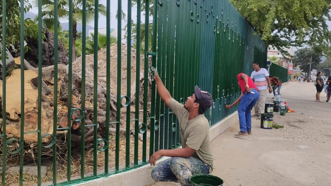 Avanzan los trabajos de rehabilitación del Parque Papagayo en Acapulco Avanzan los trabajos de rehabilitación del Parque Papagayo en Acapulco