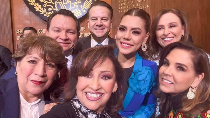 Evelyn Salgado acompaña a Sheinbaum en la conmemoración del 108° Aniversario de la Constitución Mexicana de 1917