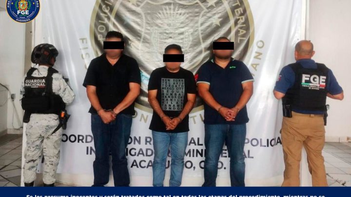 📍La FGEGuerrero obtiene vinculación a proceso tres hombres por robo ocurrido en Chilpancingo