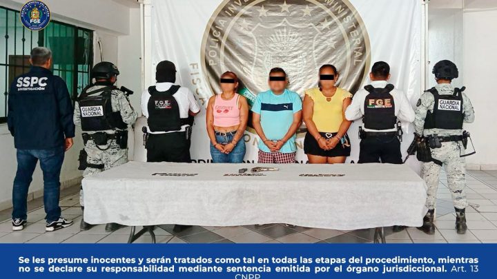 En operativo interinstitucional, FGE Guerrero logra detención de tres personas por presunta detonación de artefacto artesanal explosivo en Acapulco