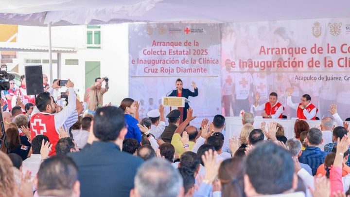 Asiste Evelyn Salgado al arranque de la Colecta Estatal 2025 de la Cruz Roja Mexicana e inaugura las instalaciones de la nueva clínica de esa institución