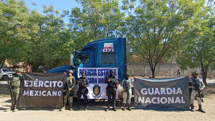 SSPGro, DEFENSA y Guardia Nacional recuperan tráiler con reporte de robo en Iguala