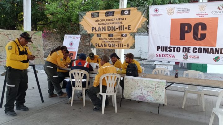La SGIRPCGRO reporta controlado al 100 por ciento incendio de El Platanillo en Iguala