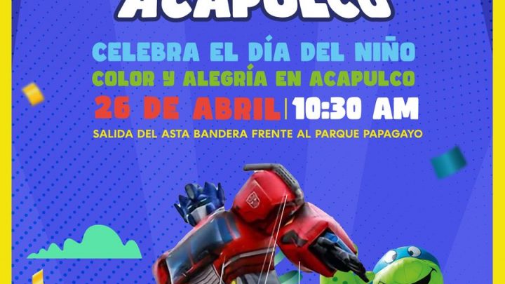 Acapulco se llena de magia y color con desfile de globos gigantes este 26 de abril