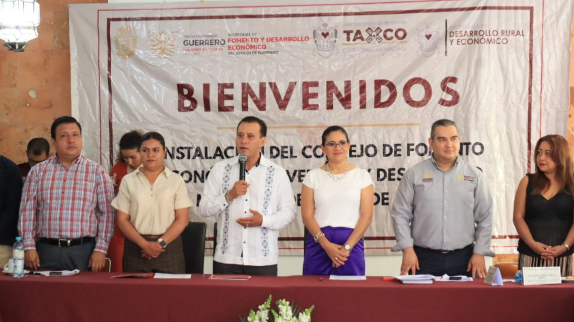 Instalan el Consejo Municipal de Fomento Económico, Inversión y Desarrollo para fortalecer la actividad comercial de Taxco Instalan el Consejo Municipal de Fomento Económico, Inversión y Desarrollo para fortalecer la actividad comercial de Taxco