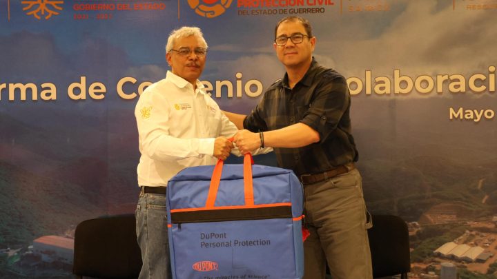 Formaliza Minera Media Luna convenio de colaboración con la Secretaría de Gestión Integral de Riesgos y Protección Civil de Guerrero