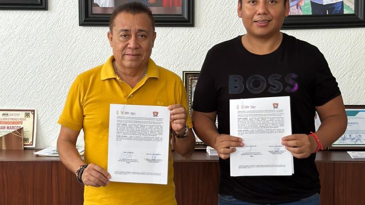 Firman convenio de colaboración la Secretaría de la Juventud y la Niñez del estado y el ayuntamiento de San Marcos