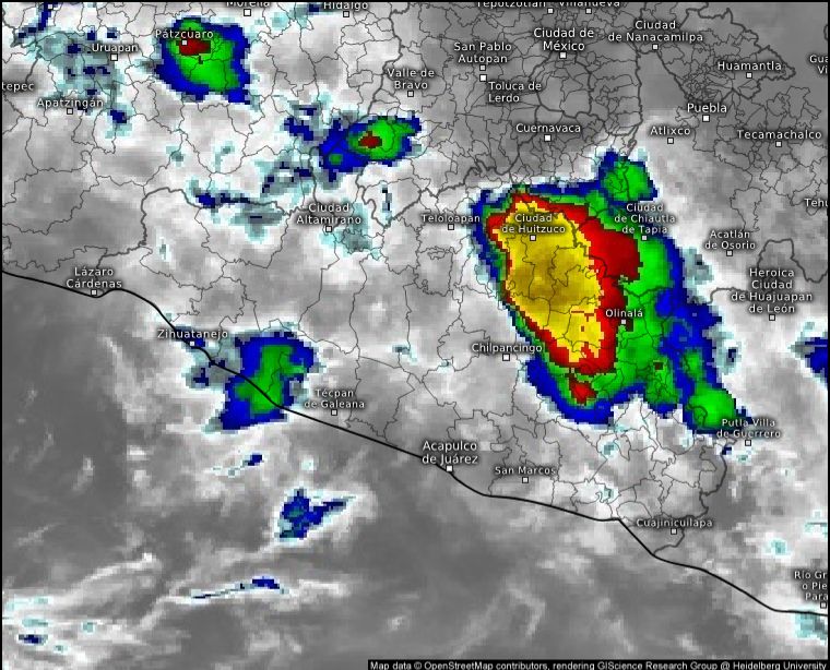 Se pronostican lluvias muy fuertes en Guerrero a causa de la onda tropical No. 2 Se pronostican lluvias muy fuertes en Guerrero a causa de la onda tropical No. 2