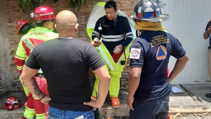 Gobierno del estado atiende reporte de fuga de amoniaco en la ciudad de Tixtla