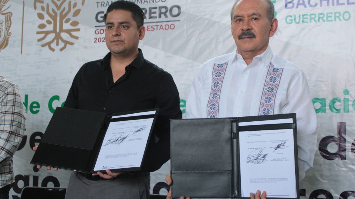 Firman convenio de colaboración Cobach y la FGE Firman convenio de colaboración Cobach y la FGE