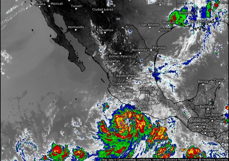 Se formó la Tormenta Tropical “Dalila” frente a las costas de Guerrero Se formó la Tormenta Tropical “Dalila” frente a las costas de Guerrero