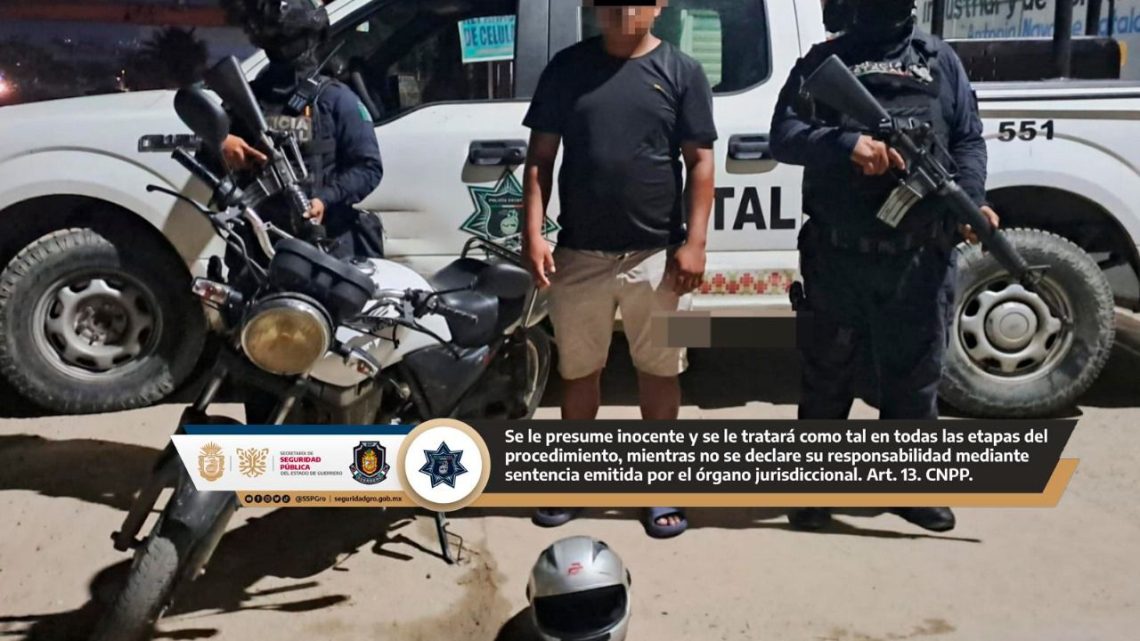 Detiene Policía Estatal a una persona y recupera cinco motocicletas en Acapulco Detiene Policía Estatal a una persona y recupera cinco motocicletas en Acapulco