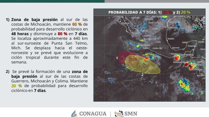 Informa gobierno de Abelina López Rodríguez baja probabilidad de lluvia para Acapulco