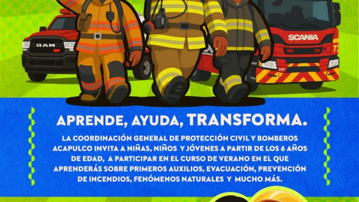 Invita Gobierno Municipal a niñas y niños a curso “Verano en Acción” de Protección Civil