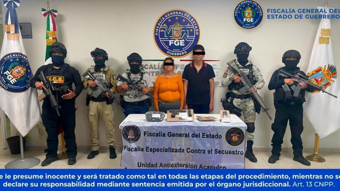 FGEGuerrero detiene a dos personas por extorsión en Acapulco