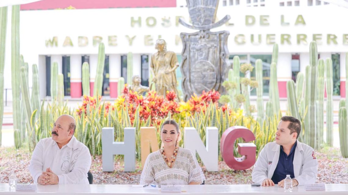 Inaugura Evelyn Salgado nueva sala de espera y entrega equipo médico al Hospital de la Madre y el Niño Guerrerense