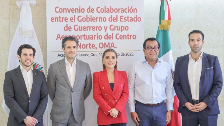 Firma la gobernadora Evelyn Salgado convenio con Grupo Aeroportuario OMA para modernizar los aeropuertos de Acapulco y Zihuatanejo, se prioriza detonar la conectividad aérea