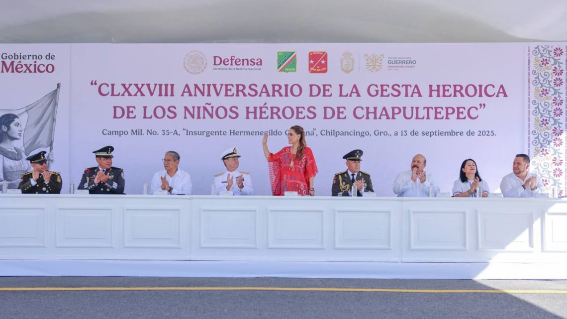 Reconoce Evelyn Salgado lealtad, entrega y compromiso de las Fuerzas Armadas al rendir homenaje a los Niños Héroes de Chapultepec