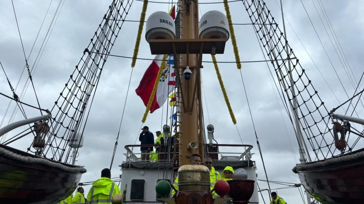 Buque Escuela Cuauhtémoc inicia pruebas de mar tras mantenimiento en astilleros de Nueva York