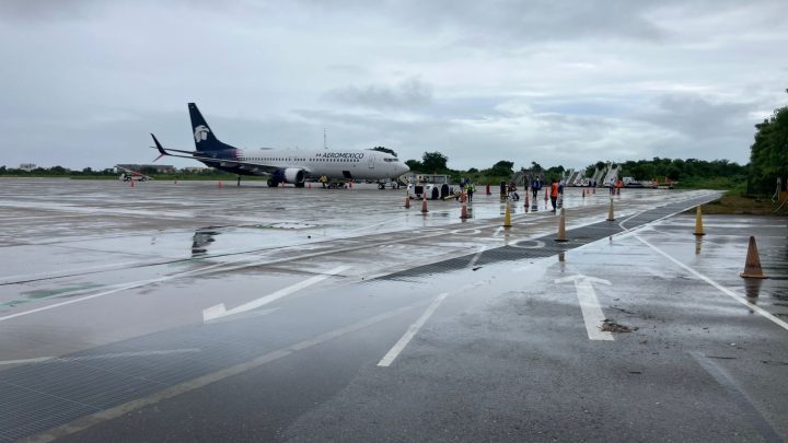 Aeropuerto de Acapulco opera con normalidad tras lluvias de la madrugada
