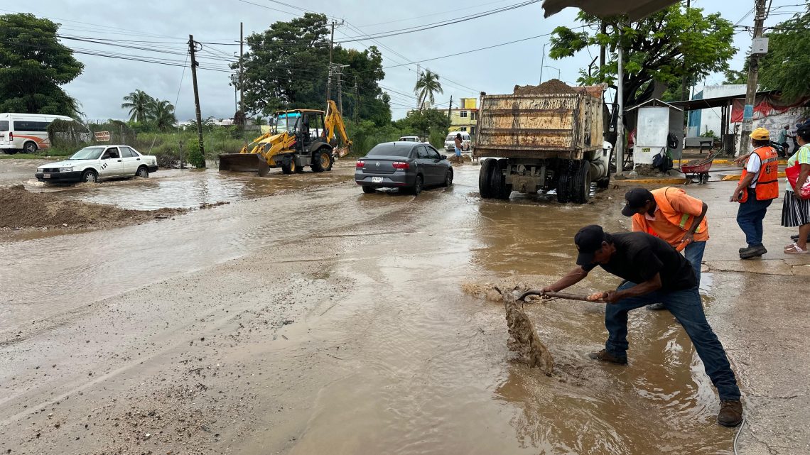 Reportan cinco viviendas afectadas por lluvias en Acapulco