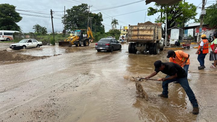 Reportan cinco viviendas afectadas por lluvias en Acapulco