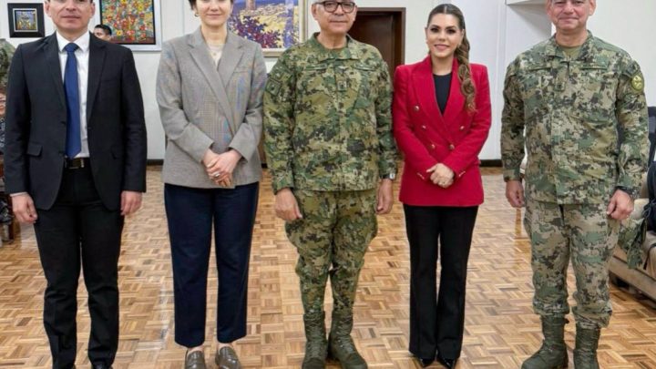 Evelyn Salgado participa en reunión de seguridad en Palacio Nacional con Claudia Sheinbaum