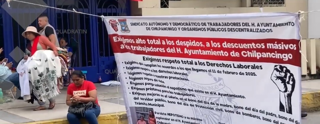 Intimidan a trabajadores de Chilpancingo en paro laboral