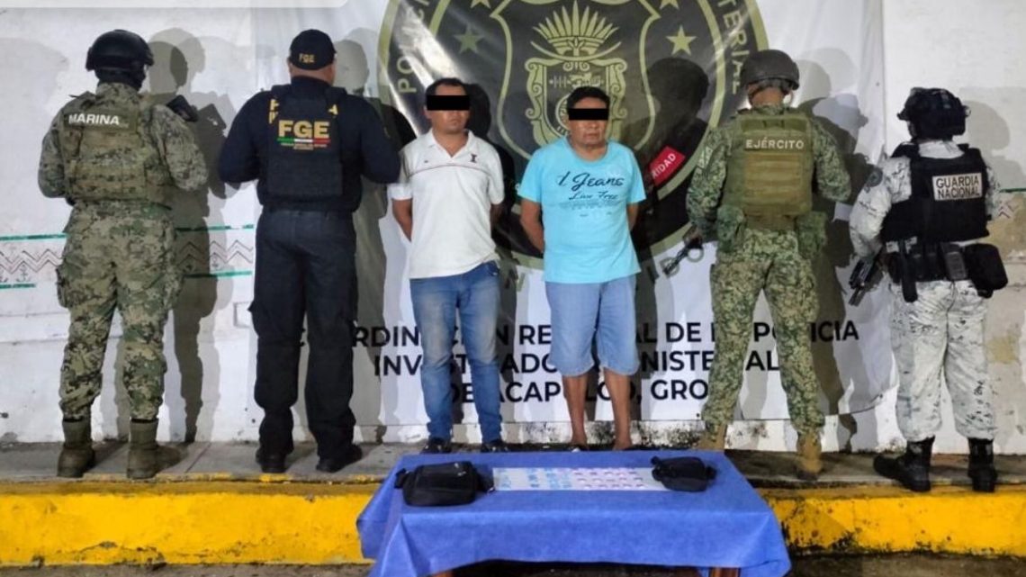 #FGEGuerrero detiene en flagrancia a dos miembros de “Los Rusos” Acapulco