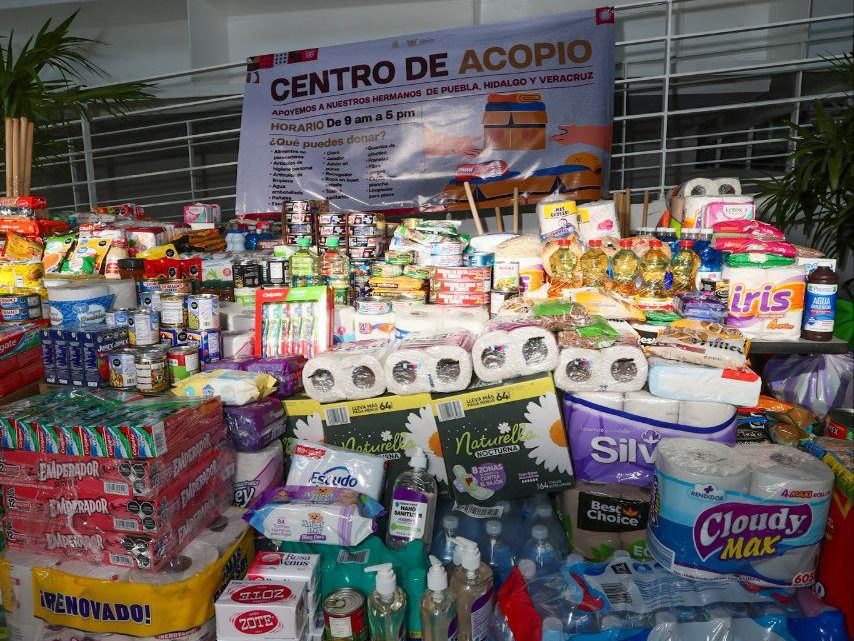 Gobierno de Guerrero se solidariza con estados afectados por las lluvias, instala centro de acopio de ayuda humanitaria en Acapulco