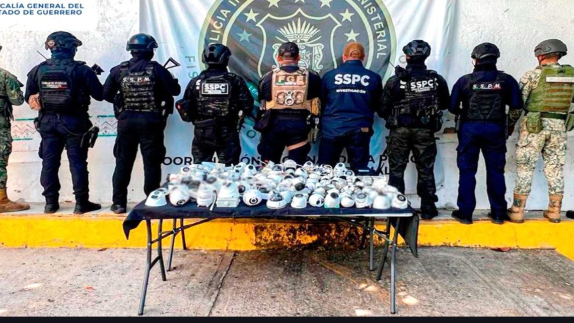 Aseguran 400 cámaras irregulares y droga en operativos del Gabinete de Seguridad en Guerrero