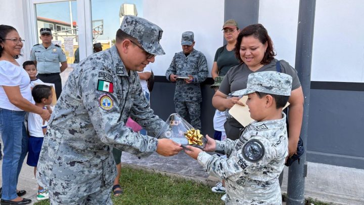 La Guardia Nacional cumple el sueño de un pequeño héroe en Acapulco