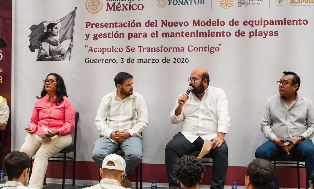 Presentan Nuevo Modelo de Equipamiento y Gestión para el Mantenimiento de Playas en Acapulco